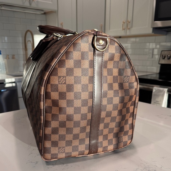 Louis Vuitton Damier Ebene Keepall Bandouliere 55 boston bag - Picture 10 of 16